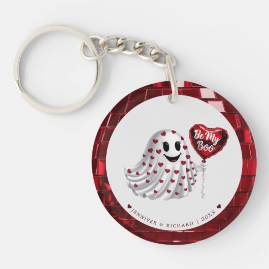  romantische Valentijnsdag hart Sleutelhanger (Voorkant)