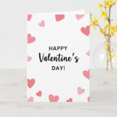 Romantische Valentijnsdag Hartjes Kaart (Gele Bloem)