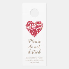Romantische Valentijnsdag Herstelt Van Valentijn Deurhanger