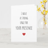 Romantische Valentijnsdag Ik heb een sterke drang Kaart (Gele Bloem)