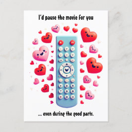 Romantische Valentijnsdag | Ik zou de film pauzere Feestdagenkaart