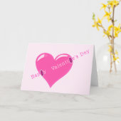 Romantische Valentijnsdag Kaart met hart liefde (Gele Bloem)