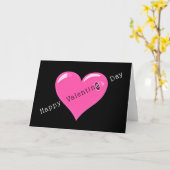 Romantische Valentijnsdag Kaart met Roze Liefde Ha (Gele Bloem)