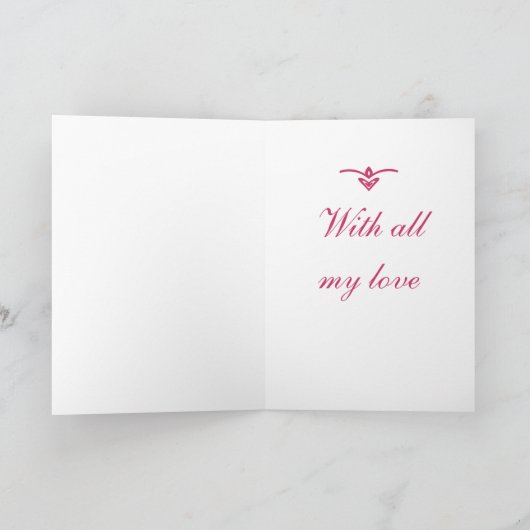 Romantische Valentijnsdag Kaart Naam voorzijde toe