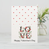 Romantische Valentijnsdag Kaart voor uw geliefde (Staand voorkant)