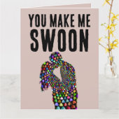 ROMANTISCHE VALENTIJNSDAG KAART VOOR VROUW OF SCHO (Gele Bloem)