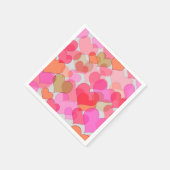 Romantische Valentijnsdag Liefde Valentijn Liefje Servetten (Hoek)