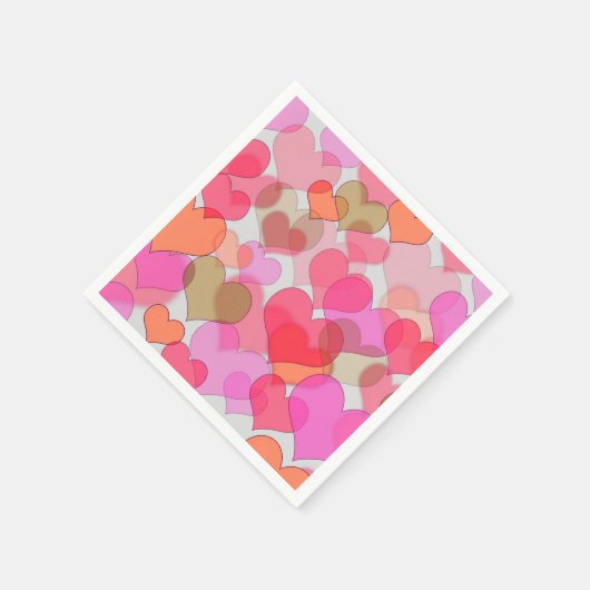 Romantische Valentijnsdag Liefde Valentijn Liefje Servetten (Hoek)