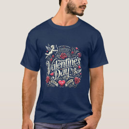 Romantische Valentijnsdag Logo Design voor T-shirt