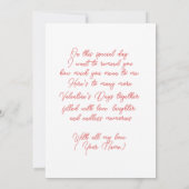 Romantische Valentijnsdag met Champagne en Rozen Kaart (Achterkant)