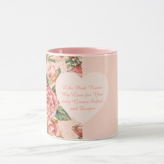 Romantische Valentijnsdag met mooie rozen Mok (Midden)
