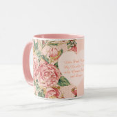 Romantische Valentijnsdag met mooie rozen Mok (Voorkant links)