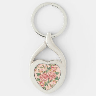 Romantische Valentijnsdag met Mooie Rozen,Roze Sleutelhanger