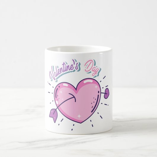 Romantische Valentijnsdag Mok | Gepersonaliseerde  (Center)