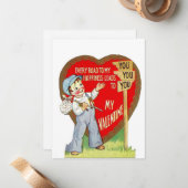  Romantische Valentijnsdag Notitiekaartje (Voorkant / Achterkant in situ)