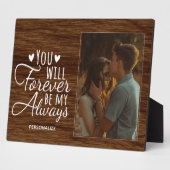 Romantische Valentijnsdag Plaque met Easel Fotoplaat (Zijkant)