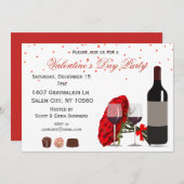 Romantische Valentijnsdag Rozen Kaart (Voorkant / Achterkant)