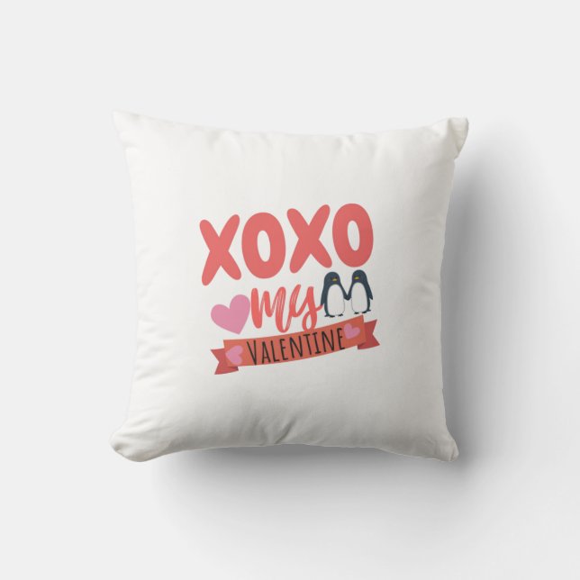 Romantische Valentijnsdag Sierkussen - (Voorkant)