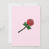 Romantische Valentijnsdag Tijd Feest Kaart (Achterkant)