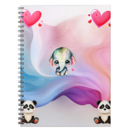 Romantische Valentijnsdag Wallpaper - digitale kun Notitieboek