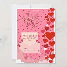 Romantische Valentijnsdagkaart  Feestdagenkaart