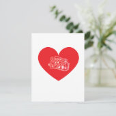 Romantische Valentijnsdagkaart Feestdagenkaart (Staand voorkant)