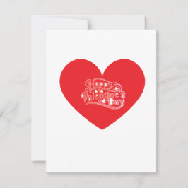 Romantische Valentijnsdagkaart Feestdagenkaart