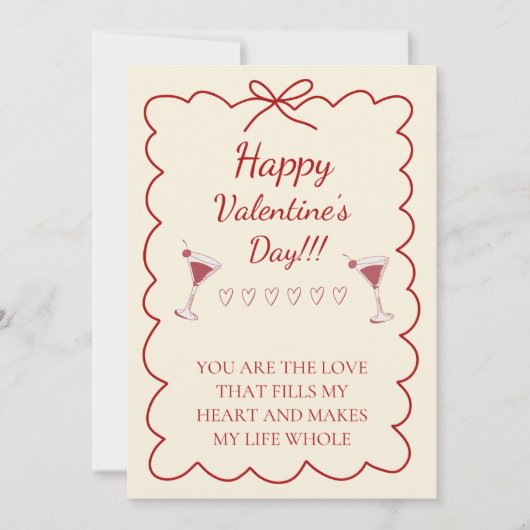 Romantische Valentijnsdagkaart Kaart (Voorkant)