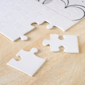 Romantische Valentijnsdagrozen Harten Gepersonalis Legpuzzel (Zijkant)