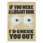 Romantische Valentijnse Boek Lovers Wenskaart (Voorkant)