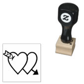 Romantische Valentijnse Decor Custom Rubberstempel (Gestempeld)