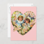 Romantische  Valentijnse Feestdagenkaart (Voorkant / Achterkant)