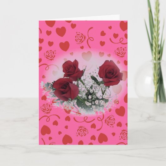 Romantische Valentijnse kaart (Voorkant)