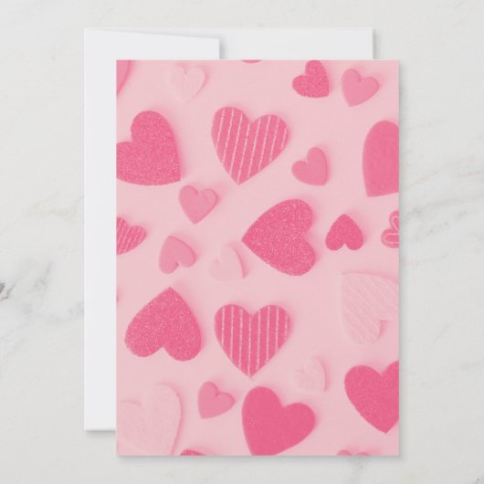 Romantische Valentijnse kaart voor hart en rozen (Achterkant)