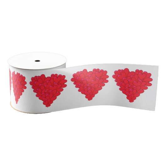 Romantische Valentijnse liefde hart Grosgrain Lint (Spoel)