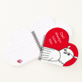 Romantische Valentijnse rode hond Notitieboek (Binnen)