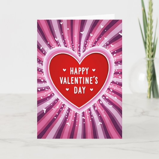 Romantische Valentijnskaart met Hart Kaart (Voorkant)