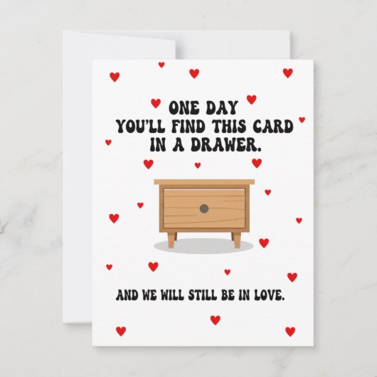 Romantische Valentijnskaart voor hem of haar Feestdagenkaart (Voorkant)