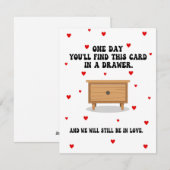 Romantische Valentijnskaart voor hem of haar Feestdagenkaart (Voorkant / Achterkant)