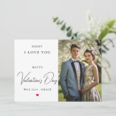 Romantische Valentijnskaart voor man Feestdagenkaart (Staand voorkant)