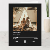 romantische Valentijnskoppel-luidspreker Kaart (Voorkant)