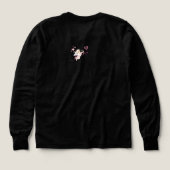 Romantische Valentijnskunst met roze hartgloed (Achterkant)
