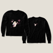 Romantische Valentijnskunst met roze hartgloed (Voorkant /achterkant)
