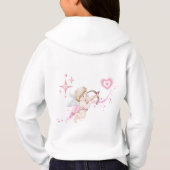 Romantische Valentijnskunst met roze hartgloed (Achterkant)