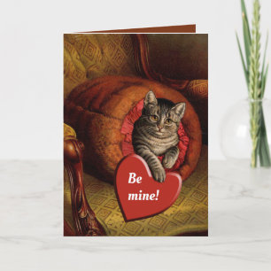 Romantische valentine cat greeting card feestdagen kaart
