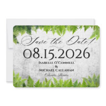 Romantische varenblad Elegante natuurlijke bruilof