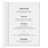 Romantische veld bloem gevouwen bruiloft menu (Binnen (Rechts))