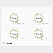 Romantische veld bloemenkrans bruiloft Sticker (Vel)