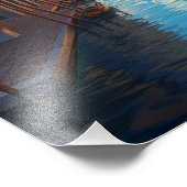 Romantische Venetië Canal Gondola #4 Foto Afdruk (Hoek)