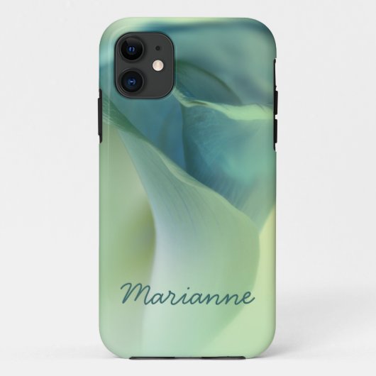 Romantische ventilator in blauwe tonen Case-Mate iPhone case (Achterkant)